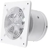 StarTech.com Industrieller Wand Abluftventilator - FD-150 - 40W Metall Axialventilator - 15 cm (6 Zoll) - 650 m³/h Luftleistung - 2600 U/min - 220V 50Hz - Weiß