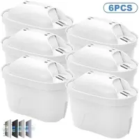 StarTech.com Küchen Wasserfilter - Filterkartusche 6er Set - Aktivkohle - Kalkreduzierung - Wasseraufbereitung - 10x7,5x5,7 cm
