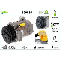 Valeo Kompressor, Klimaanlage RE-GEN - AT 690685