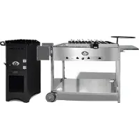 Grillpeter Grillstation Batyr mit Feuerofen Mangal und Spießdreher