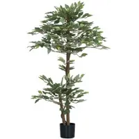 Outsunny Künstlicher Ficusbaum – 1,5 m hohe Zimmerpflanze, realistischer Stamm & Äste, Moosabdeckung, inkl. Topf