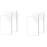 Jojomino 4 StüCk 1/8 Zoll Dicke (3 Mm) Acrylplatten, Klares Gegossenes Acrylglas 8 X 12 Zoll für Schilder, DIY-Display-Projekte, Kunsthandwerk, Fotorahmen