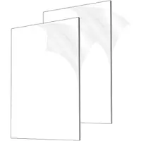Jojomino 2 StüCk 1/8 Zoll Dicke (3 Mm) Acrylplatten, Klares Gegossenes Acrylglas 8 X 12 Zoll für Schilder, DIY-Display-Projekte, Kunsthandwerk, Fotorahmen