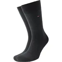 Tommy Hilfiger 2-Pack Socken Birdseye Schwarz