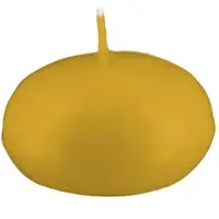 Kopschitz Kerzen Kerzen, Schwimmkerzen Senf Mustard 2,6 x 4,2 cm, 40 Stück