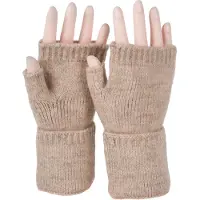 StyleBREAKER Strickhandschuhe "Fingerlose Strickhandschuhe Einfarbig" 1 Stk.