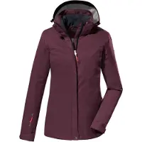 Killtec Funktionsjacke "KOS 133 WMN JCKT", Damen, Gr. 40, lila, Obermaterial: 100% Polyester.Futter: 100% Polyester, Jacken Funktionsjacke, Wasser- und winddichte Damenjacke mit abnehmbarer Kapuze