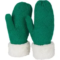 StyleBREAKER Fäustlinge "Strickhandschuhe Fäustlinge mit Rauten Muster und Fleece" 1 Stk.