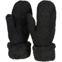 StyleBREAKER Fäustlinge "Strickhandschuhe Fäustlinge mit Rauten Muster und Fleece" 1 Stk.