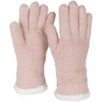 StyleBREAKER Strickhandschuhe "Strickhandschuhe mit Reiskornmuster und Fleece" 2 Stk.