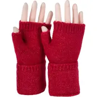 StyleBREAKER Strickhandschuhe "Fingerlose Strickhandschuhe Einfarbig" 1 Stk.