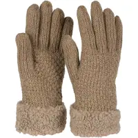 StyleBREAKER Strickhandschuhe "Strickhandschuhe mit Perlmuster und Fleece" 1 Stk.
