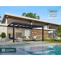 Canopia Aluminium Terrassenüberdachung Stockholm Anthrazit 341x515x324 cm