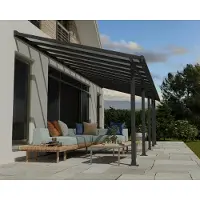 Canopia Aluminium Terrassenüberdachung Olympia Anthrazit 295x860x305 cm