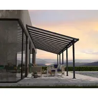 Canopia Aluminium Terrassenüberdachung Olympia Anthrazit 295x924x305 cm