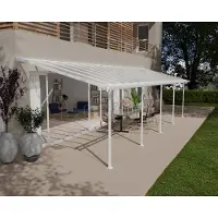 Palram - Canopia Aluminium Terrassenüberdachung Feria Weiß 295x971x305 cm