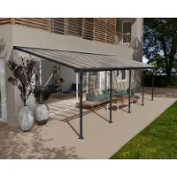 Canopia Aluminium Terrassenüberdachung Feria Anthrazit 295x915x305 cm