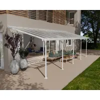 Palram - Canopia Aluminium Terrassenüberdachung Feria Weiß 295x915x305 cm