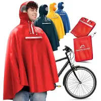 Nextcover Regenponcho Fahrrad für Damen und Herren | Regencape mit AquaShield 2.0 Technologie, wind- und wasserdicht | Ideal zum Radfahren, Wandern und Angeln | Fahrradponcho Erwachsene Unisex Fit | Poncho
