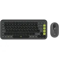 Logitech Pop Icon Combo, Kabellos, Bluetooth, Scherenschalter, QWERTZ, Graphit, Maus enthalten