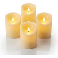 Relaxdays 4x LED-Kerzen