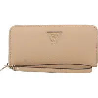 GUESS Langbörse Damen Laurel II SLG Large Zip Around (SWZG) beige