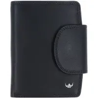 Golden Head Leder Geldbörse Polo RFID Protect Kombischeintasche mit Riegel 1439 Schwarz