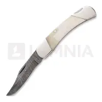 Bear & Son White Smooth Bone Lockback Taschenmesser