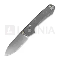 Vosteed Raccoon TiSlim Crossbar - Stonewash - Titanium Taschenmesser, Acid Wash Gray