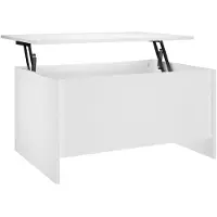 vidaXL Couchtisch Weiß 80x55,5x41,5 cm Holzwerkstoff