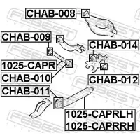 FEBEST 1025-CAPRLH Querlenker Hinten Links für OPEL ANTARA Längslenker
