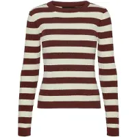 Vero Moda Vmchili Ls O-Neck Stripe Pullover Boo