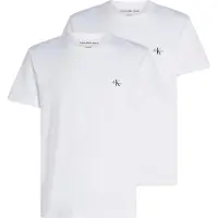Calvin Klein Jeans 2er-Set T-Shirts Monologo J30J320199 Weiß Regular Fit