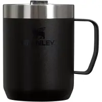 Stanley The Legendary Everyday Camp Mug 2.0 8oz, Black 10-13103-0068 Tasse mit Deckel, 230 ml