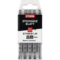 Stier Stichsägeblatt ST 100/4/1,45 gerader sauberer schneller Schnitt in Holz und Platten 20 Stk
