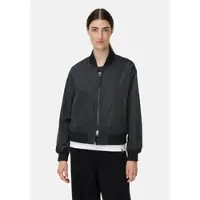 Camel active Bomberjacke mit 2-Wege-Reißverschluss in Schwarz | Gr.: 40