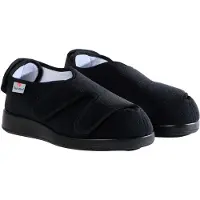 Varomed Verbandschuhe Uni Klettvelours Dublin XXL Schwarz Gr 36
