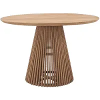 Vente-unique Garten-Esstisch - Teakholz - 120 cm - Holzfarben hell - TRIANI von MYLIA