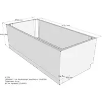 LDG förlag Badewannenträger passend für Mauersberger Jucunda 190 × 90 × 47,5 cm