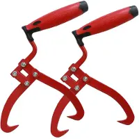 Baumarktplus 2x Handpackzange Packzange Handhebehaken Sappie Holzgreifer Forstzange