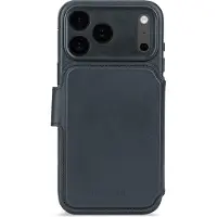 Decoded Apple iPhone 17 Pro Hülle - Echtes Leder - - 2 in 1 Case/Klapphülle - Dunkelblau