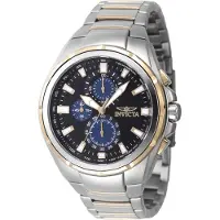 Invicta Sea Vulture 47821 Herrenuhr - Quarzwerk - Edelstahl mit schwarzem Zifferblatt - 46 mm