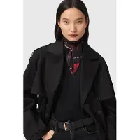 AllSaints Indy Skinny Scarf Black/red Größe: OS | Schals Outlet | Damen | Schwarz
