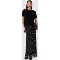 AllSaints Ilka Emb Skirt Black Größe: 2 | Maxiröcke Outlet | Damen | Schwarz