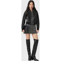 AllSaints Wilder Lea Skirt Black Größe: 8 | Miniröcke Outlet | Damen | Schwarz