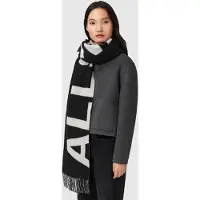 AllSaints Underground Scarf Black/white Größe: OS | Schals Outlet | Damen | Schwarz