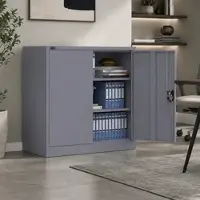 Makika Aktenschrank / Büroschrank abschließbar 40x90x90cm in Anthrazit