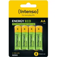 Intenso HR6 NiMH Energy Eco 2100mAh 4er Blister - Mignon (AA) - 2.100 mAh, Wiederaufladbarer Akku, AA, Nickel-Metallhydrid (NiMH), 1,2 V, 4 Stück(e), 2100 mAh