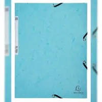 Exacompta 55560SE 8x Sammelmappe A4 mit Gummizug aus Colorspan-Karton 400g/m2, Serie Aquarel, Packung mit 6 StückFarben sortiert