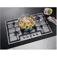 AEG HGB75400SM, Edelstahl, Integriert, 75 cm, Gaskochfeld, Edelstahl, 5 Zone(n)